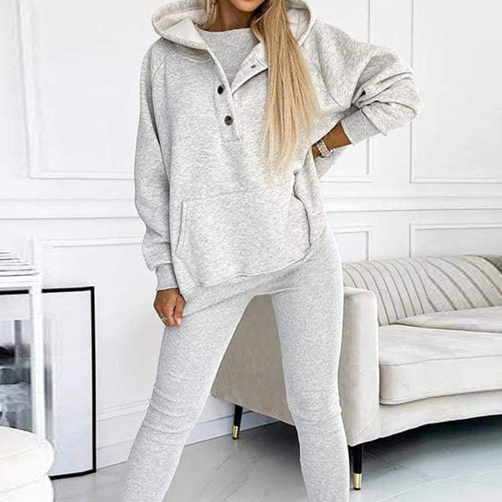 Lune London | 3-piece women's sports set with oversized sweatshirt and slim pants