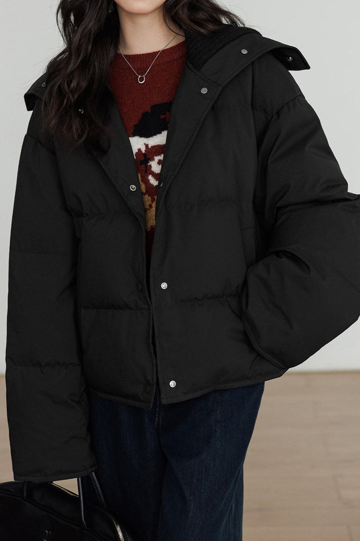 Lune London | Collar White Duck Down Puffer Jacket