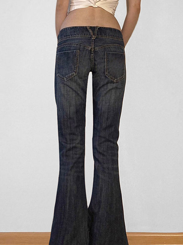 Lune London | Y2K Low Rise Slim Flare Jeans