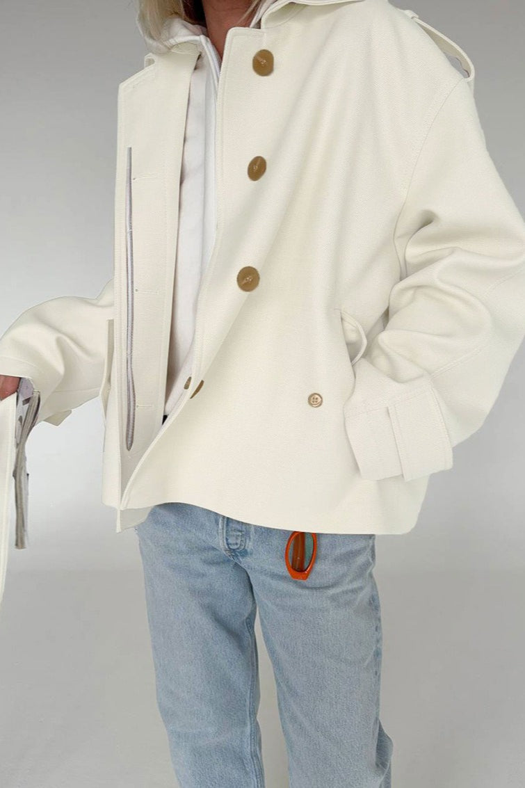 Lune London | Fake Suede Draped Jacket
