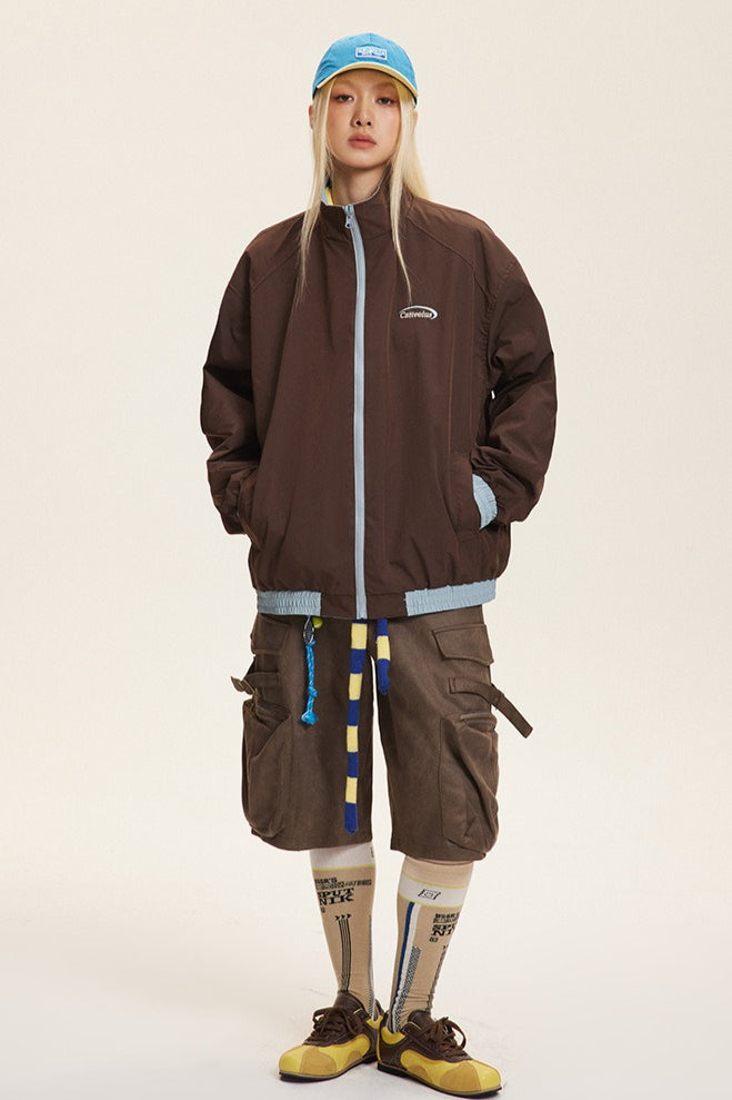 Lune London | Stand collar color combination jacket