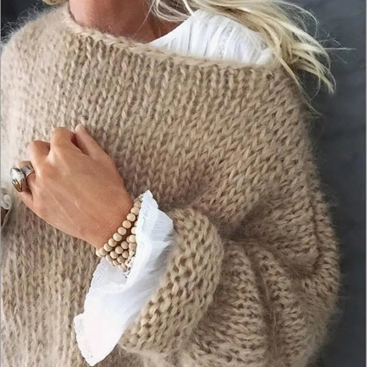 Women’s Oversized Mohair Pullover – Soft & Luxurious | Lune London
