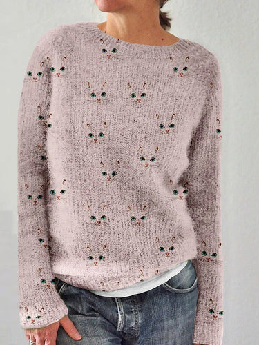Lune London | Stylish Sweatshirt with Cat Pattern