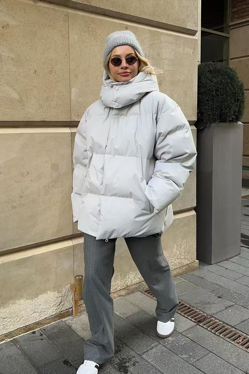 Lune London | Duty Zipper Hooded Puffer Coat