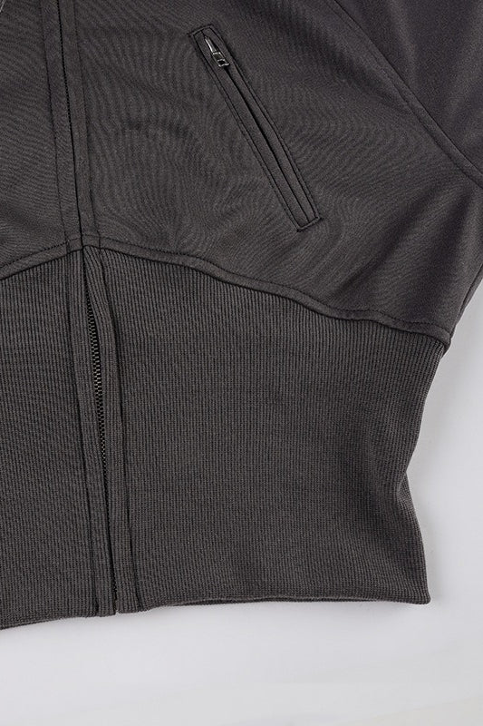 Lune London | Style Sweatshirt jacket with fur trim