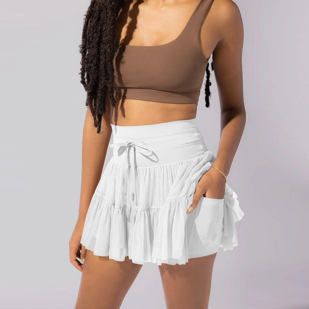 Lune London | High Waist Mini Skirt with Safety Shorts