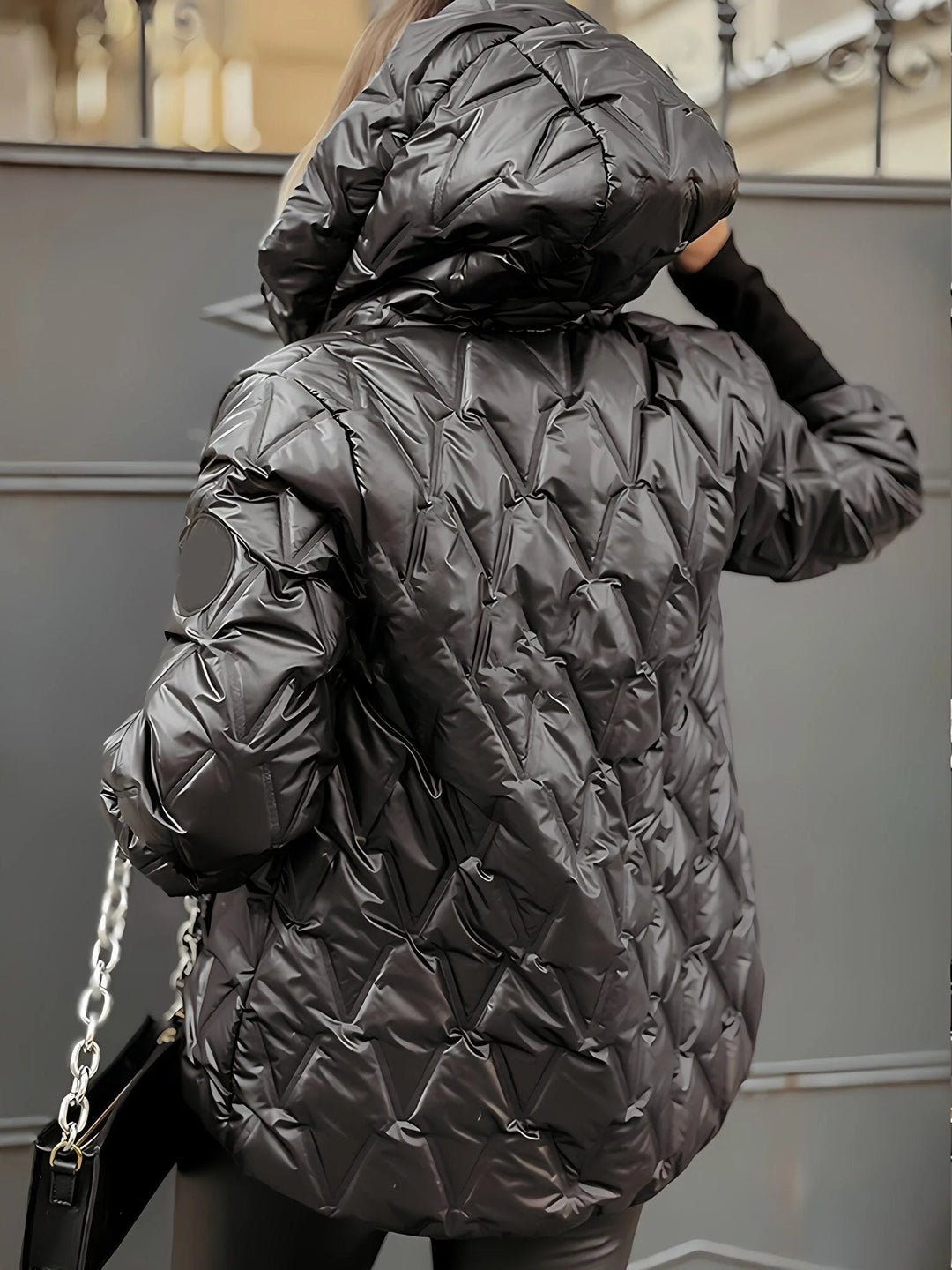 Lune London | Cozy patchwork cotton jacket for a layered look in a casual style