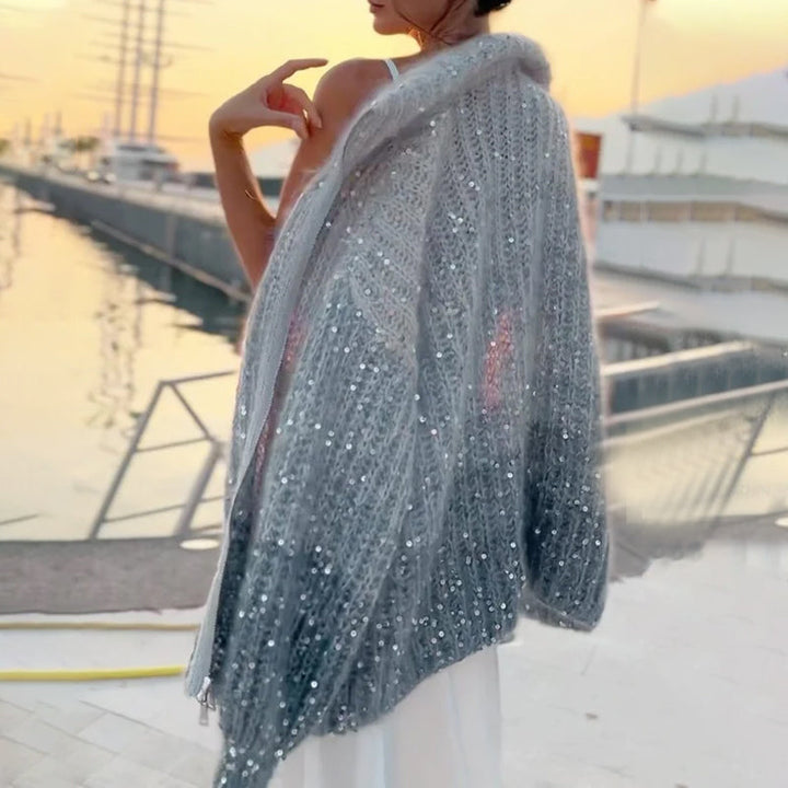 Lune London | Knit cardigan with glitter sequins