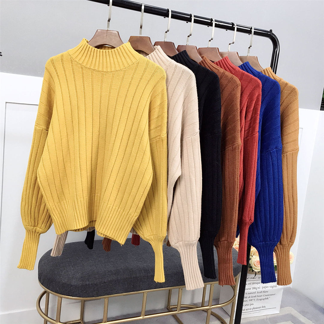 Sweaters and knits for women with a high collar and relaxed fit Lune London