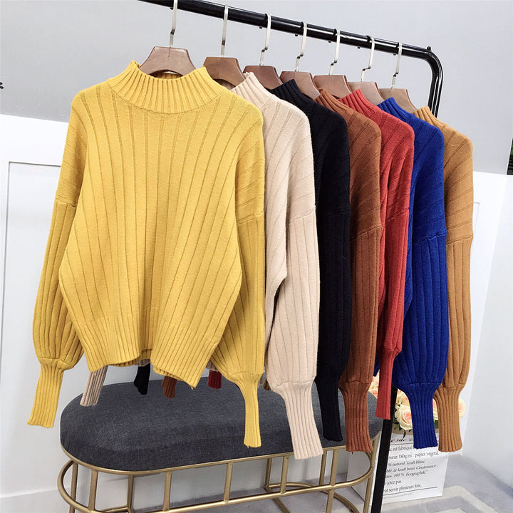 Sweaters and knits for women with a high collar and relaxed fit Lune London