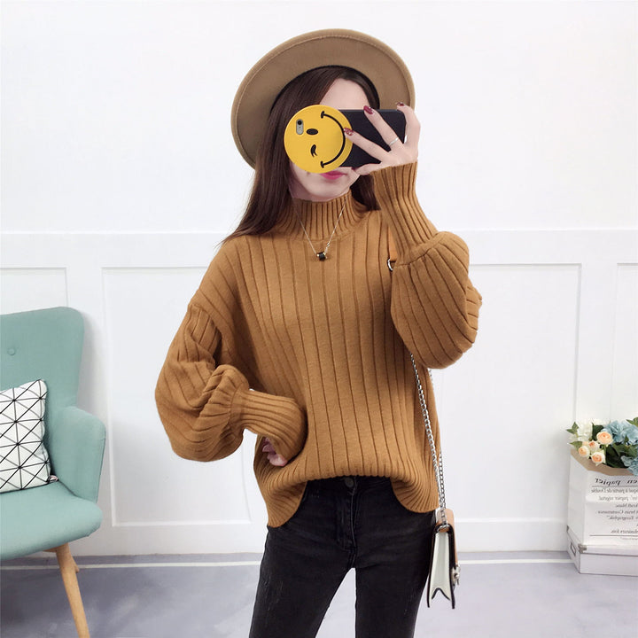 Sweaters and knits for women with a high collar and relaxed fit Lune London