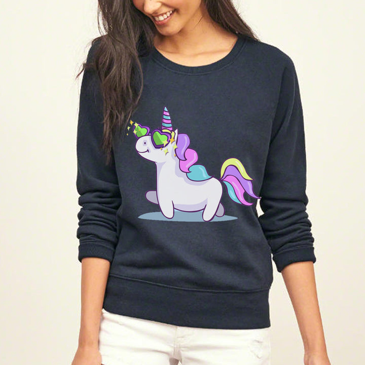 Sweat femme avec design licorne et coupe ample Chic & Stil