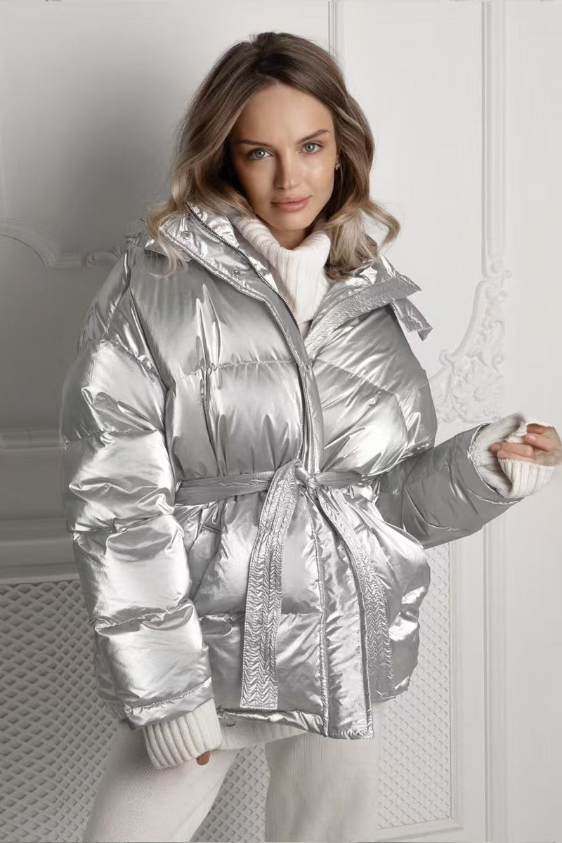 Lune London | Hooded Belted Quilted Puffer Coat