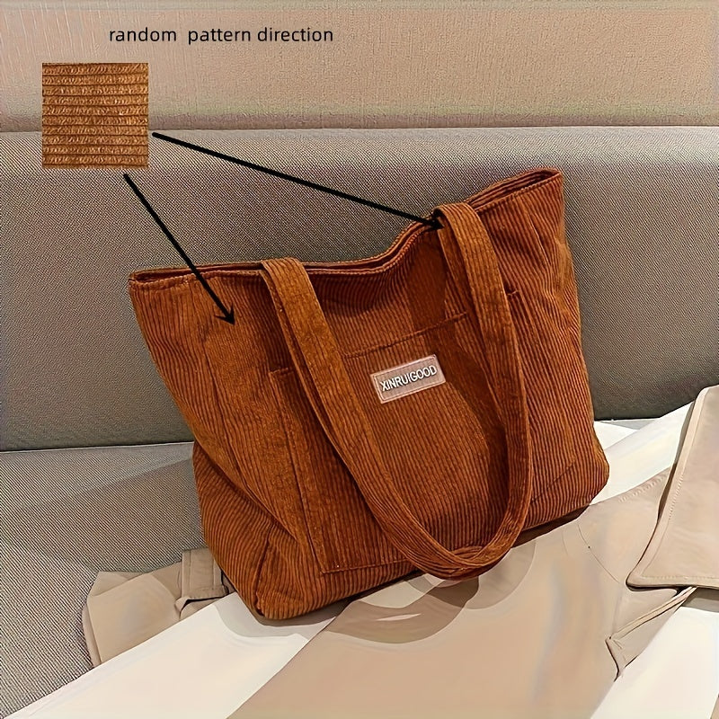 Lune London | Elegant Women's Bag Made Of High-Quality Cord Fabric Vegan Leather