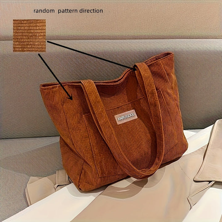 Lune London | Elegant Women's Bag Made Of High-Quality Cord Fabric Vegan Leather