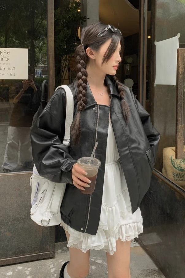 Lune London | Length Oversized Motorcycle Jacket