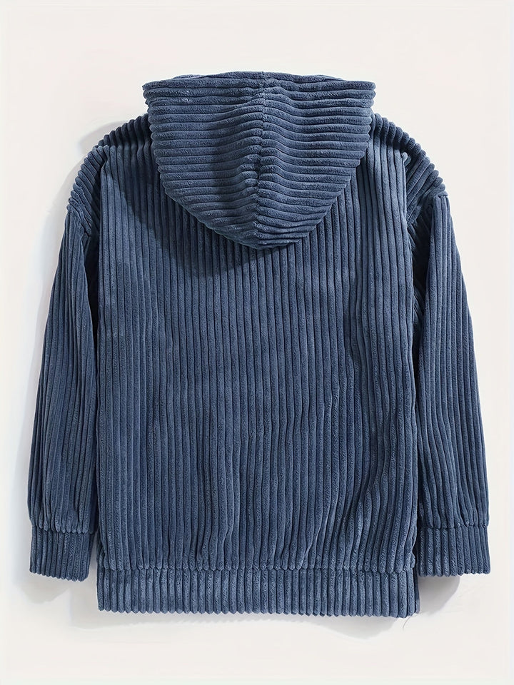Lune London | Komfort ribbed velvet hoodie