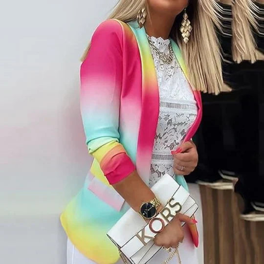 Lune London | Blazer Tie-Dye à manches longues pour femmes