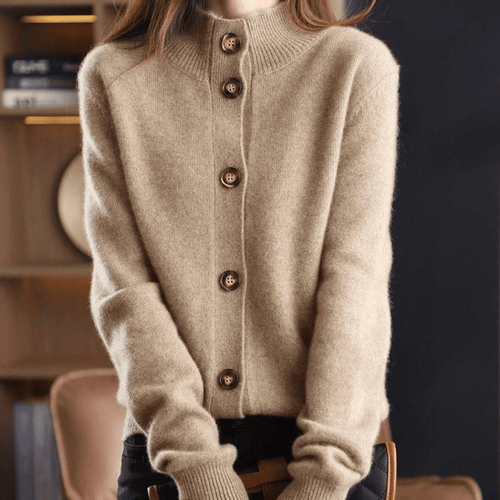 Lune London | Cozy Cashmere Knit Cardigan Pullover