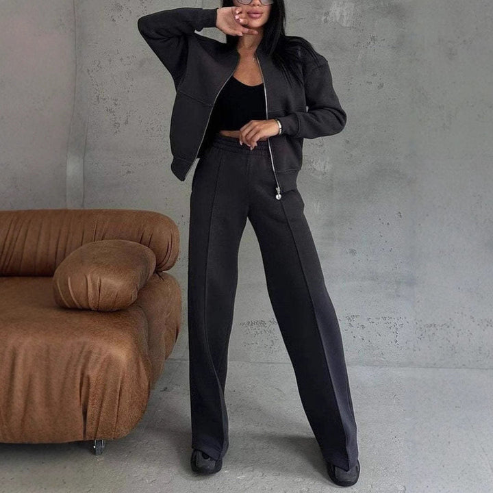 Lune London | Two-piece sets with zip jacket and wide legs in sporty style