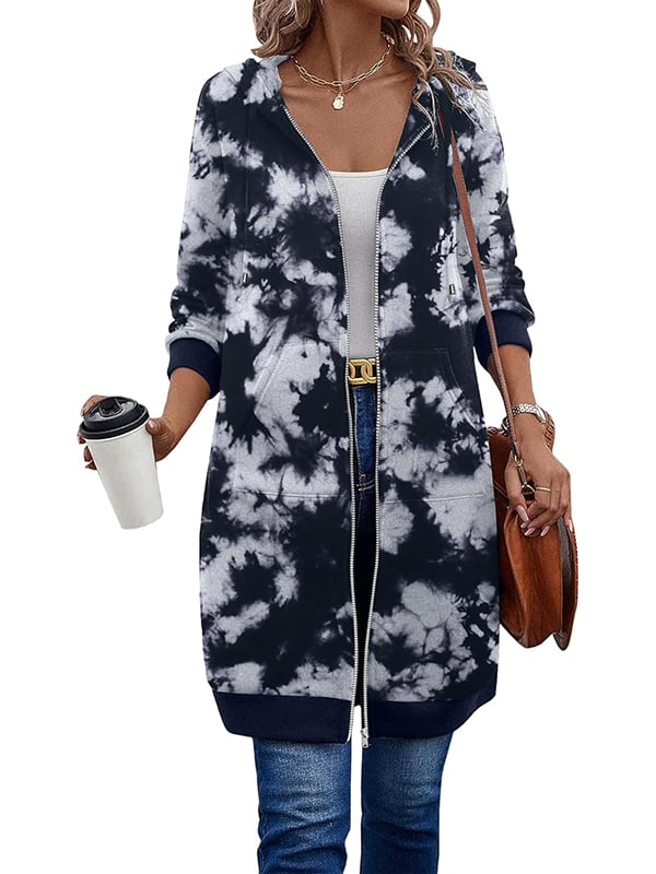Lune London | Long hooded jacket with zipper