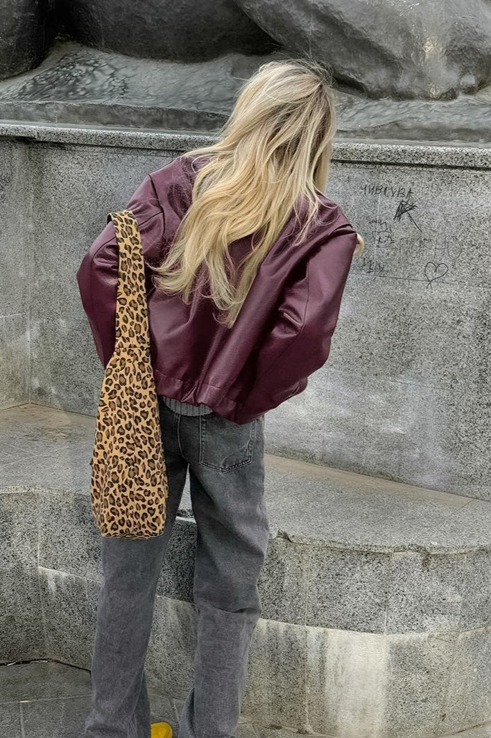 Lune London | Burgundy leather jacket