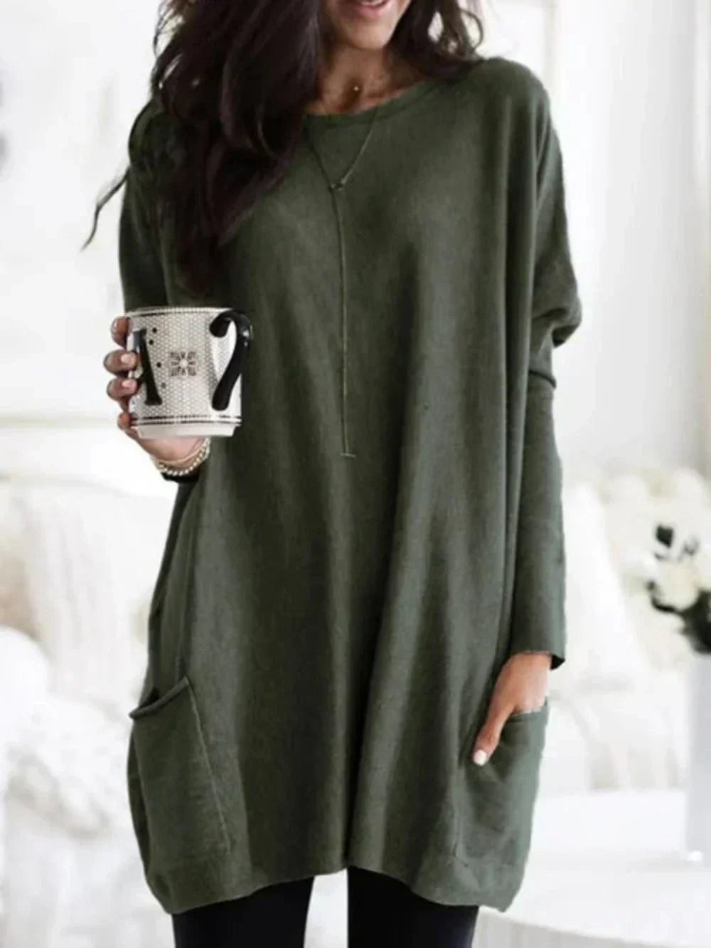 Lune London | Casual Long Sleeve Long Sweater