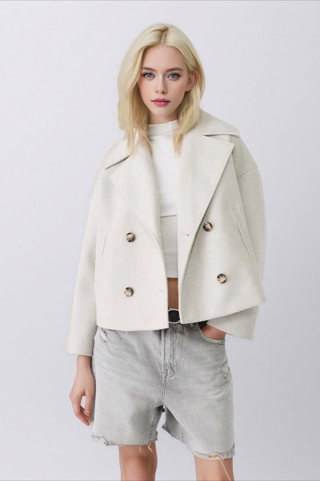 Lune London | Revers Wool Blend Jacket