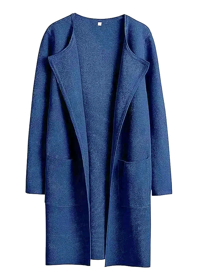 Lune London | Coat - Loose Fit - Knee Length - Wide Lapel - Minimalist Design