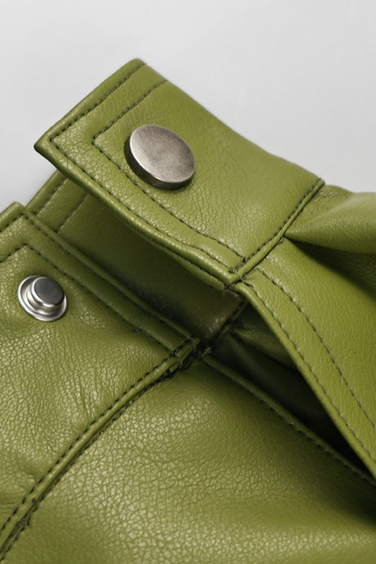 Lune London | Green Faux Leather Jacket