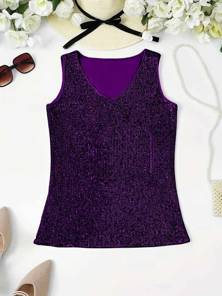 Lune London | Sleeveless Top with Sequins