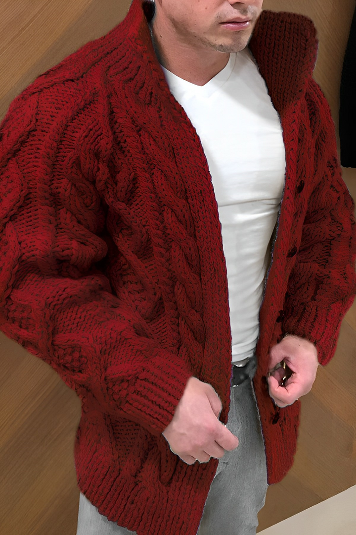 Lune London | Warm Cardigan with Cable Pattern
