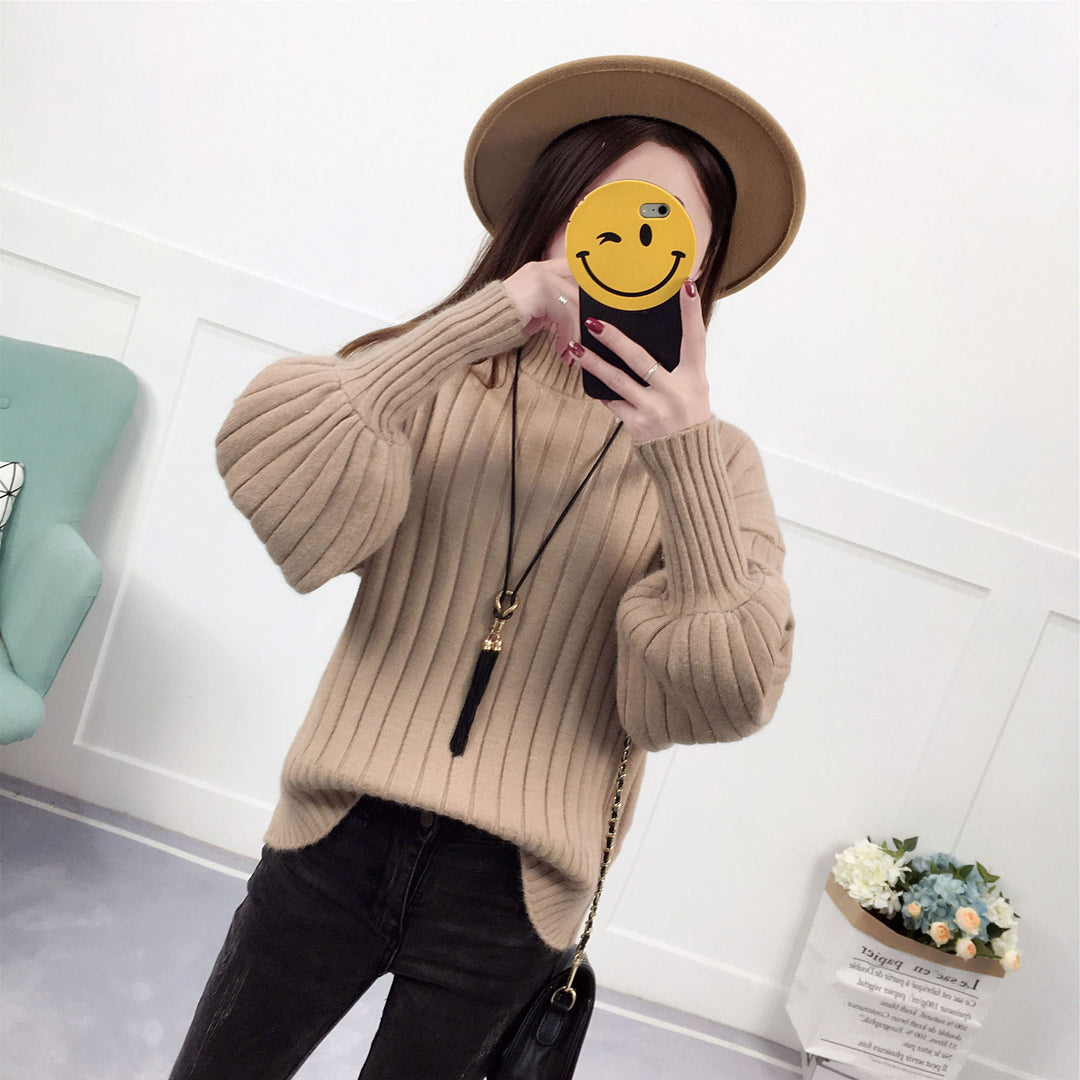 Sweaters and knits for women with a high collar and relaxed fit Lune London