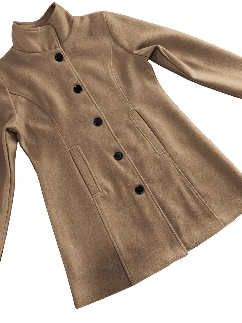 Lune London | Woven Single-Breasted Coat