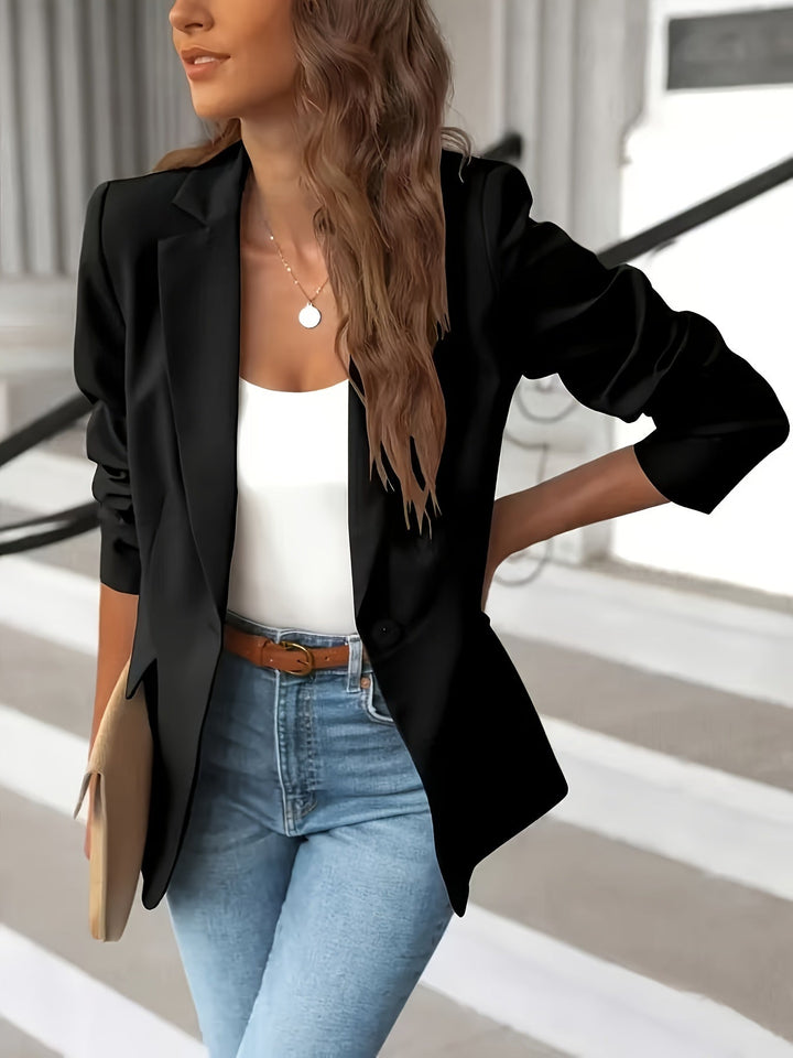 Lune London | Stylish Autumn Classic Business Blazer with Side Pockets for Women