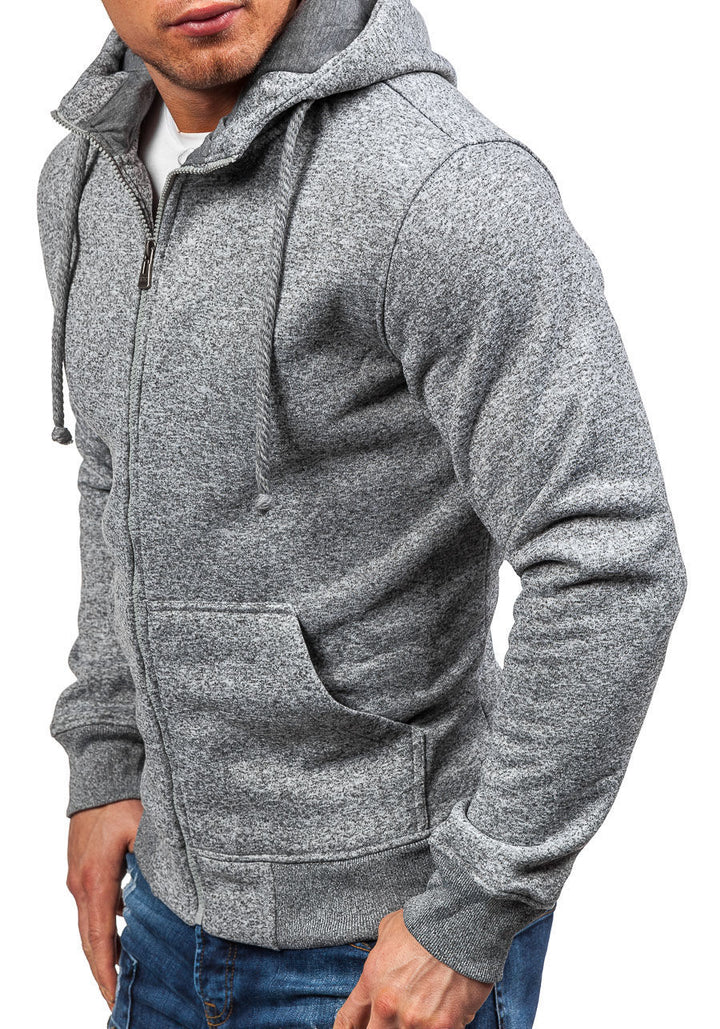 Men's hooded jacket with modern zip closure and practical side pockets Lune London