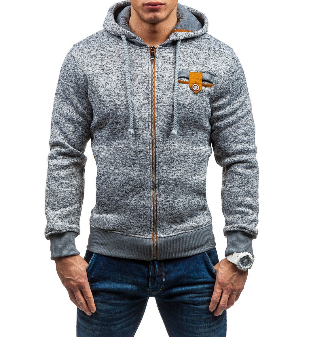 Trendy hooded jacket for men with a structured design and practical pockets Lune London