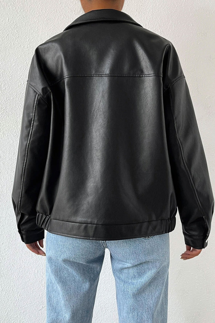 Lune London | Color Faux Leather Jacket