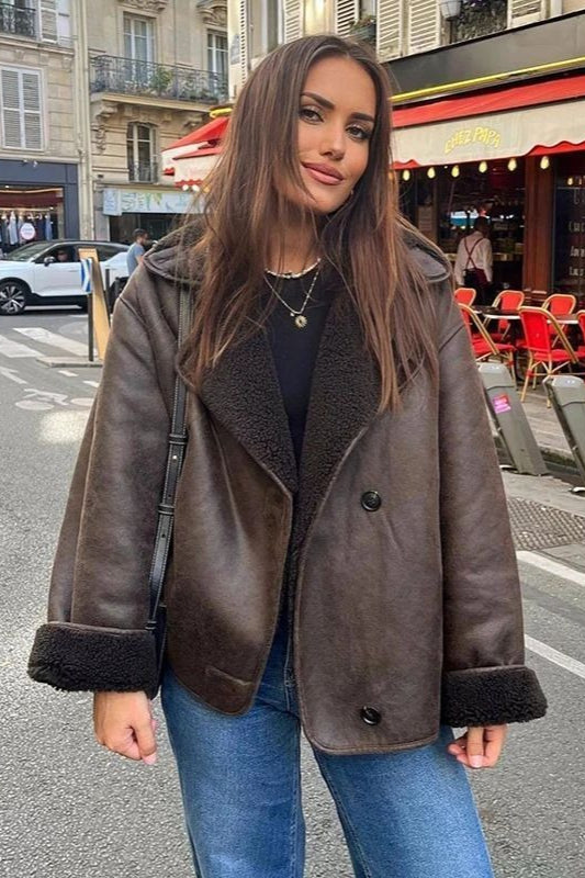Lune London | Lambskin lined loose jacket