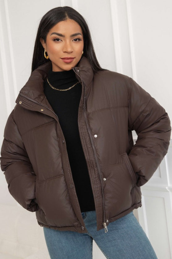 Lune London | Stand-collar puffer coat