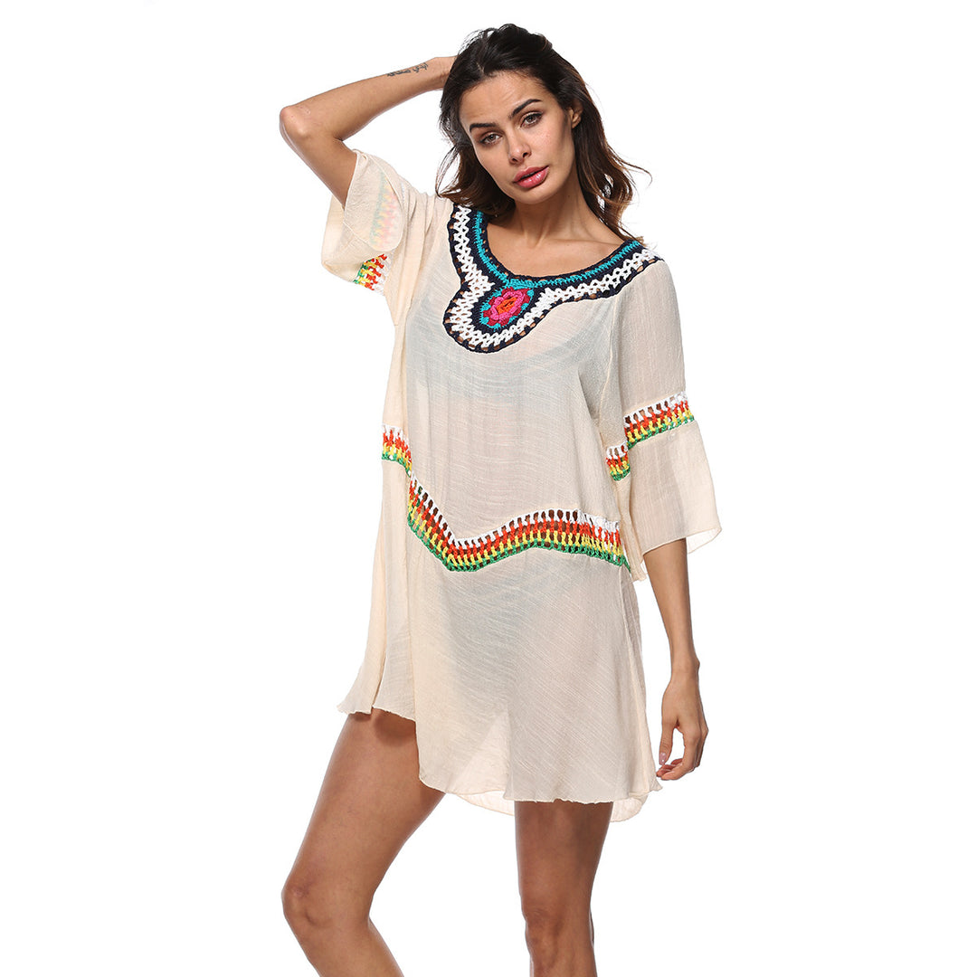 Lune London Embroidered Beach Tunic for Women
