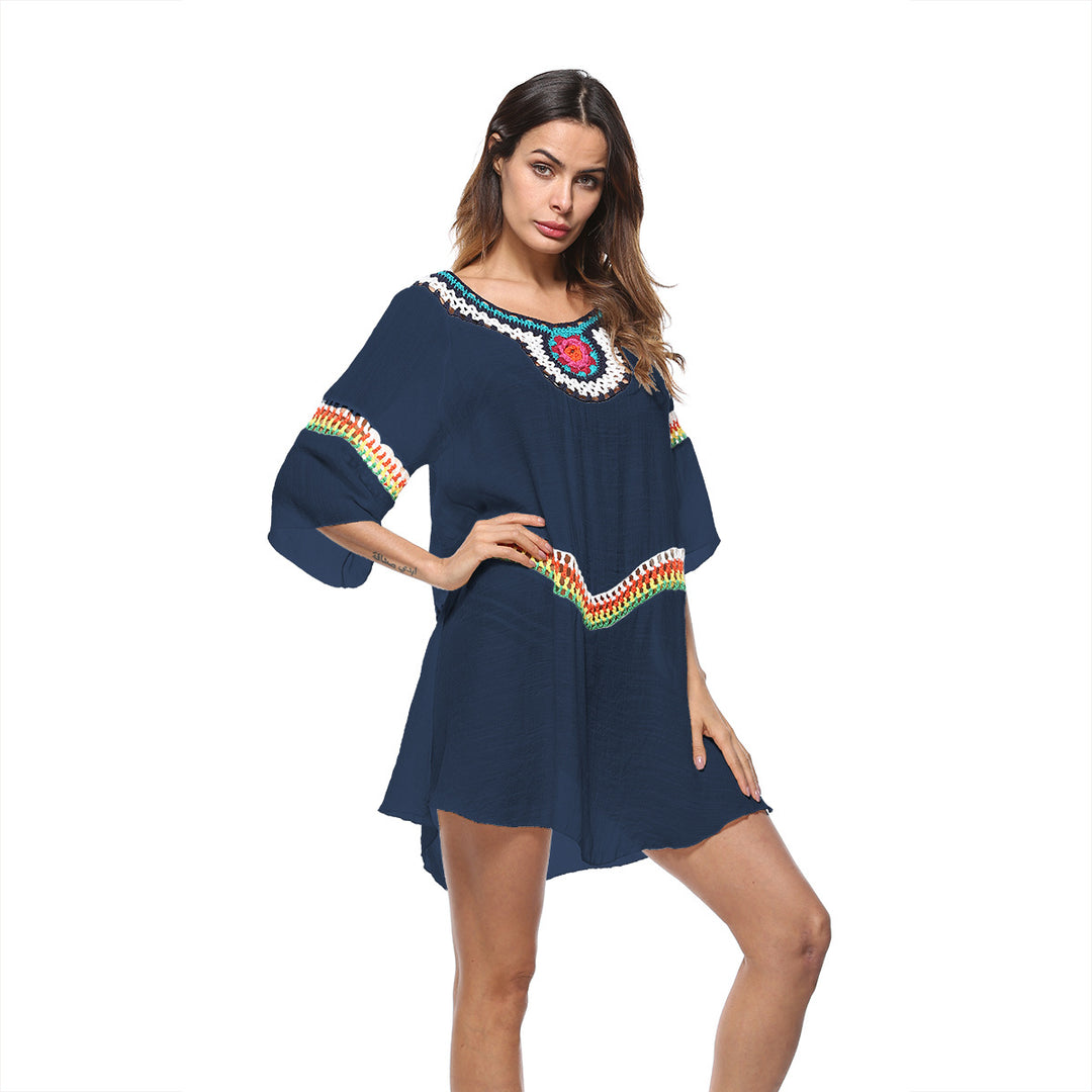 Lune London Embroidered Beach Tunic for Women
