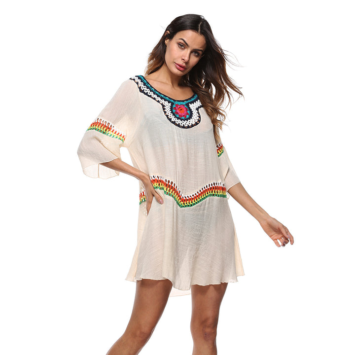 Lune London Embroidered Beach Tunic for Women