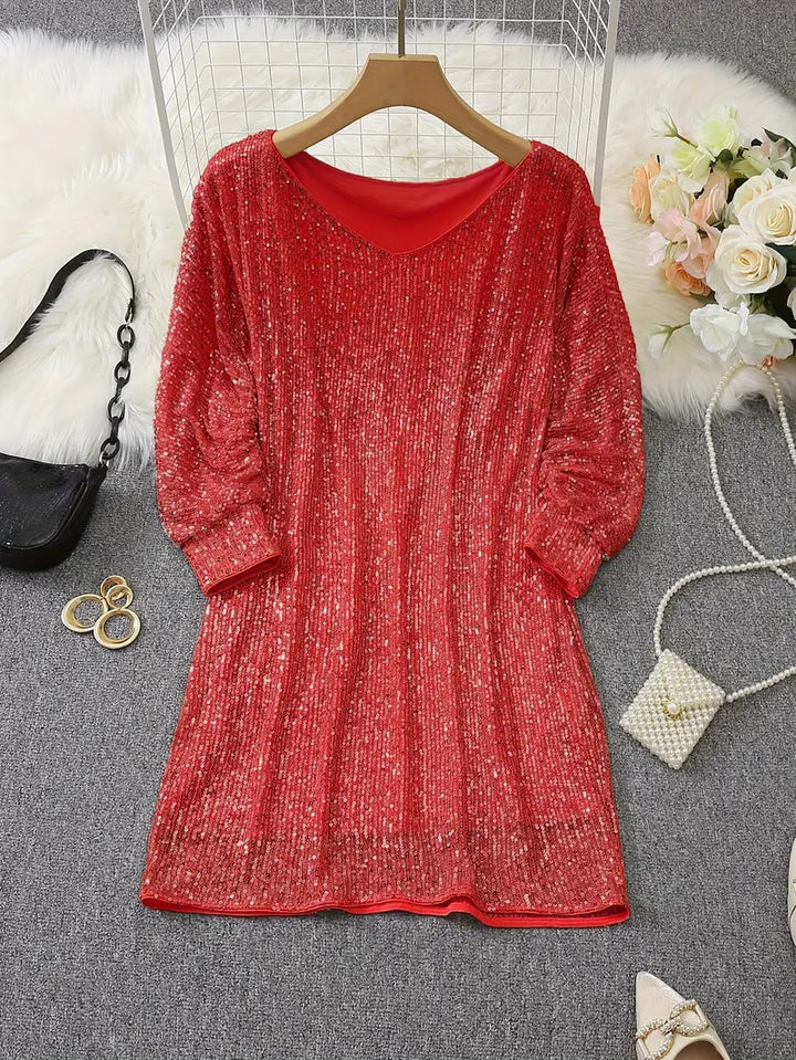 Lune London | Party sequin dress with contrast