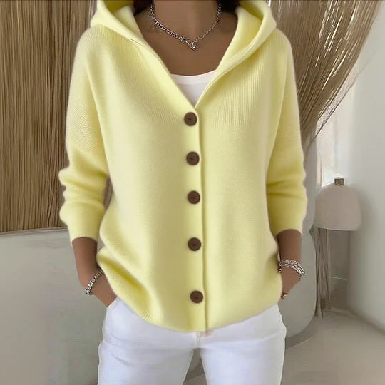 Lune London | Cozy women's cotton cardigan with long sleeves