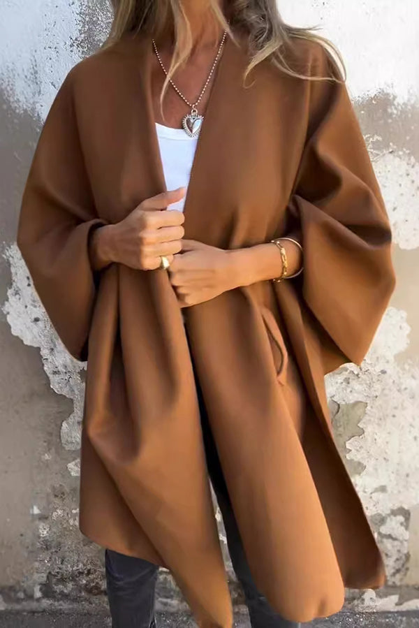 Lune London | Locker Cape Coat with V-Neck