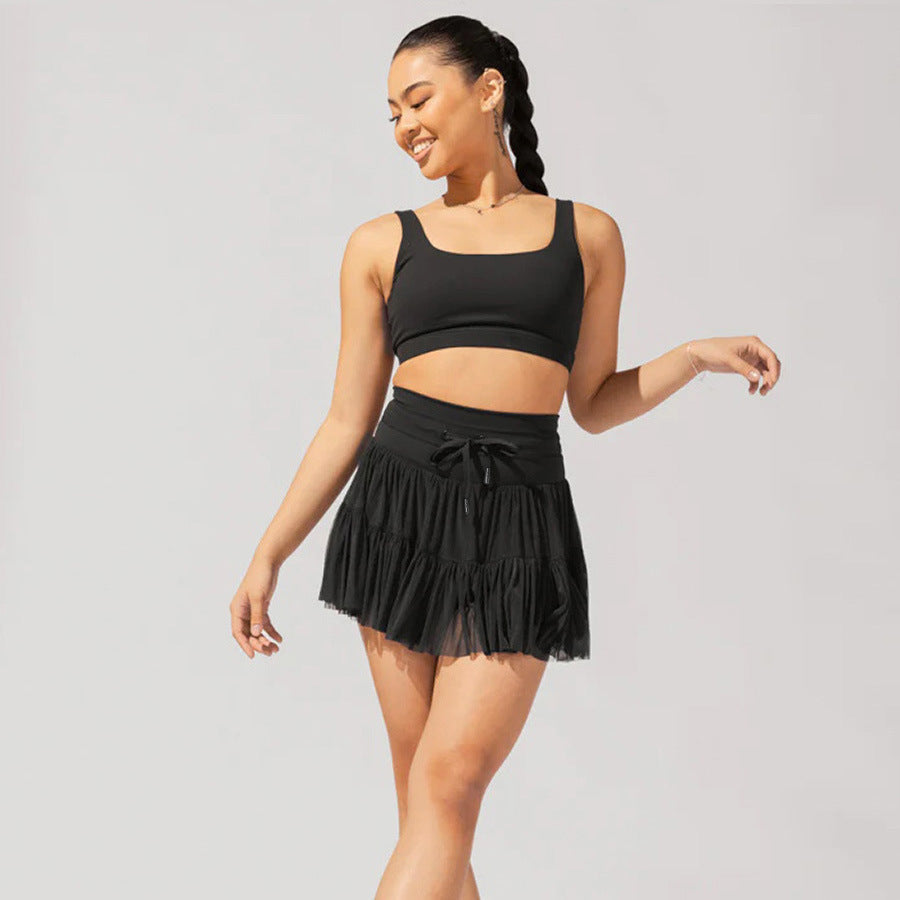 Lune London | High Waist Mini Skirt with Safety Shorts