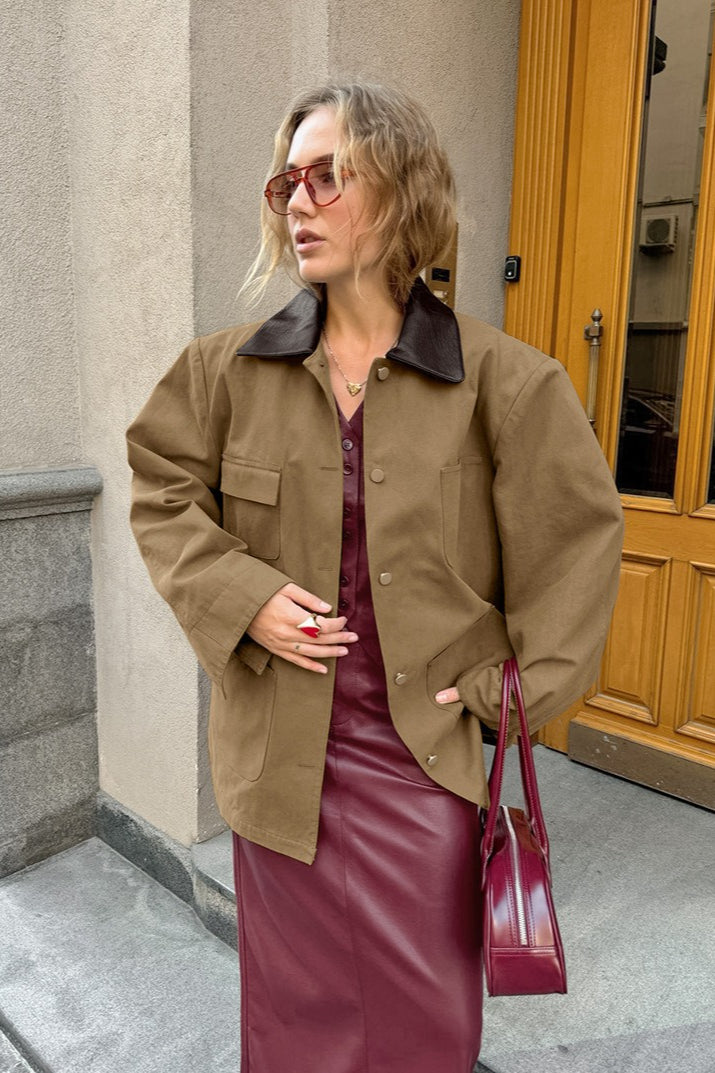 Lune London | Brown Patchwork Jacket