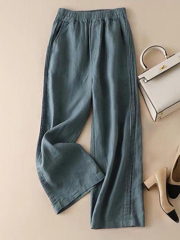 Lune London | Wide Cotton Pants Casual Pants : Your Unique Elegance