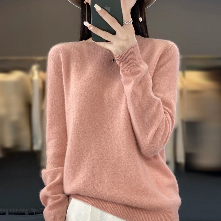 Lune London | Cashmere Pullover Women Stylish Round Neck, Soft & Comfortable